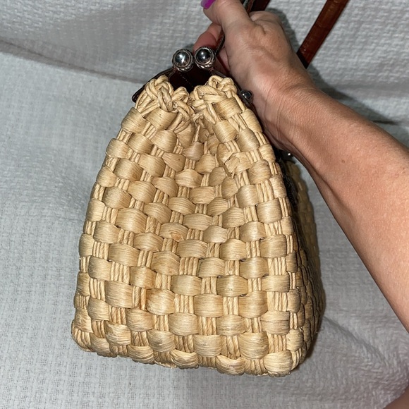 RARE vintage Brighton Woven “Ruth” straw natural  bag - Picture 3 of 16
